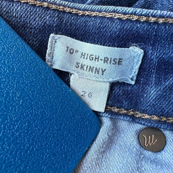 Madewell 10" High-Rise Skinny Distressed Denim Jeans Womens 26 - Picture 8 of 9